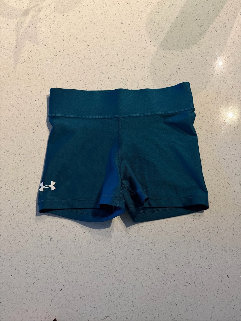 Under Armour Women's Teal Athletic Bike Shorts - XS